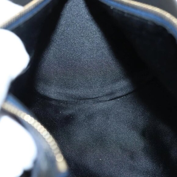 BVLGARI Hand Bag Canvas Navy Gold Auth 121454 - Picture 12 of 16